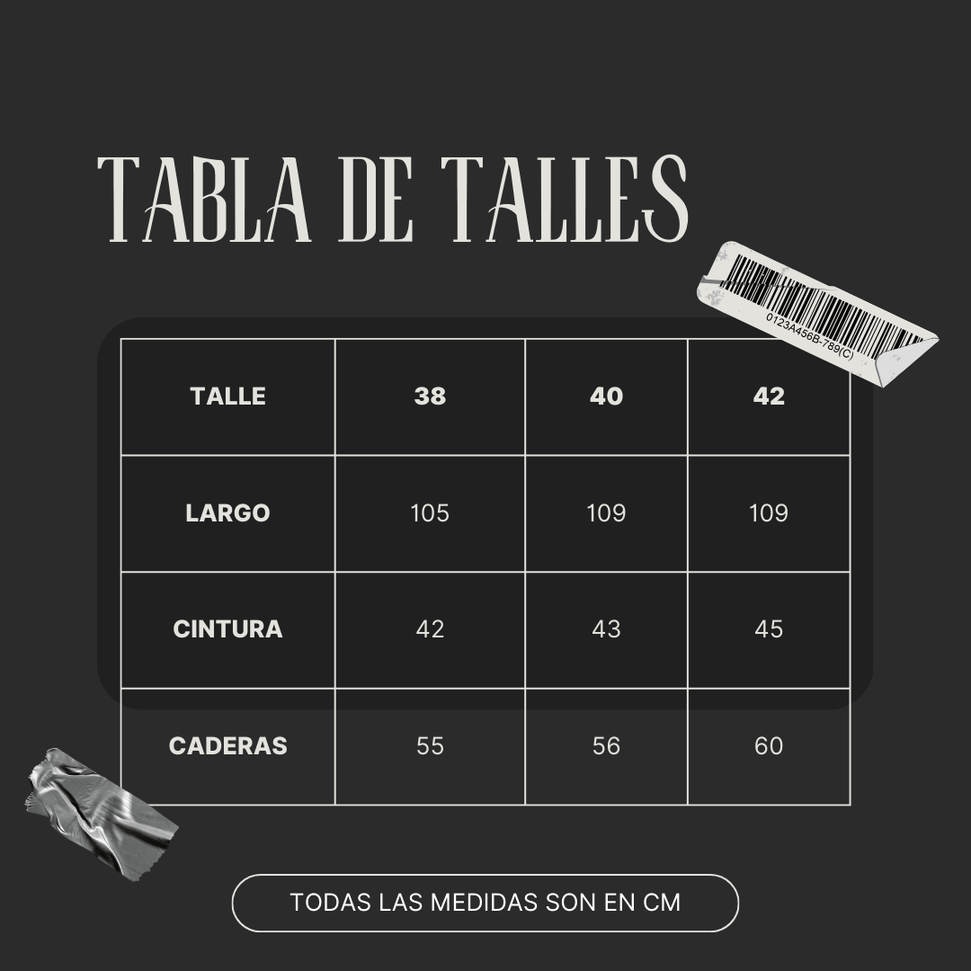 Tabla de Talles